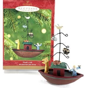 Hallmark Keepsake Ornament Noah’s Ark 2001 Joanne Eschrich Boxed Religious
